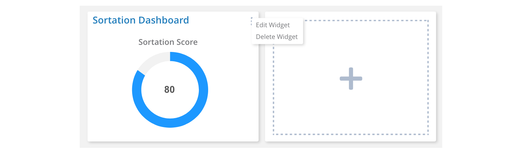 Add widget modal